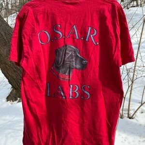 Vintage 1996 M.R. Ducks O.S.A.R. Labs T-Shirt Men’s Large Red OC Maryland